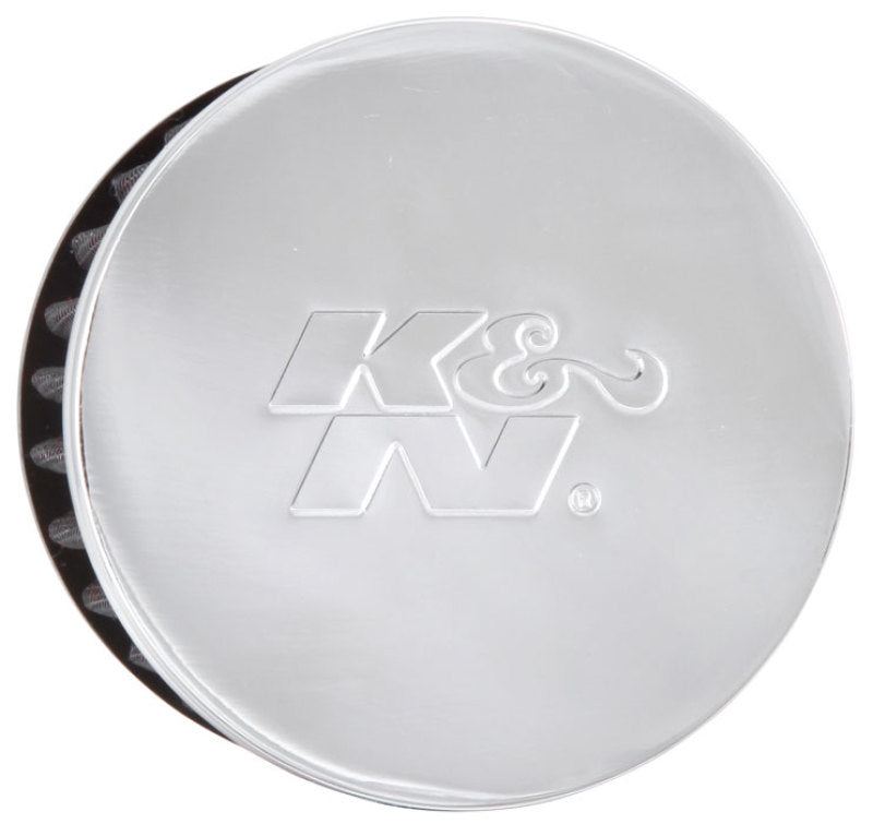 Universal 1.5in Flange ID x 3in OD x 2.5in H Chrome Finish Rubber Base Crankcase Vent Filter - View 6 | Dirty Garage