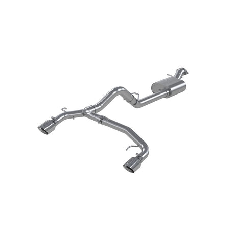 2021-2022 Bronco 3" Catback Dual Split Rear Exit Aluminized Steel - View 2 | Dirty Garage