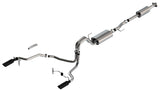 Borla F-150 2021 5.0L 4dr CC SB EC STB Lariat/KR/Pltm/LTD 3/2.25 SRE Cat-Back Touring Black CHR Tips - View 5 | Dirty Garage