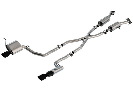 Borla 14-20 Jeep Grand Cherokee 3.6L V6 2/4WD 2.25in S-Type Cat-back - Black Chrome | Dirty Garage