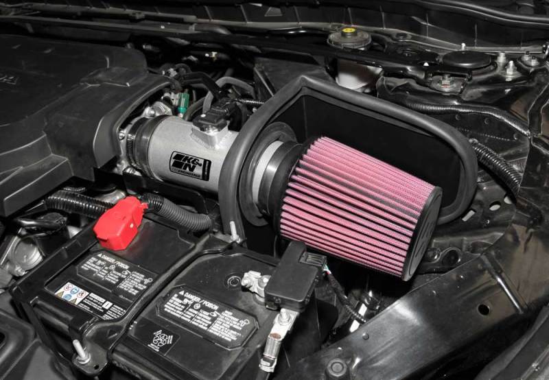 2013-2014 Accord 3.5L V6 69 Series Typhoon Air Intake System - Silver Cold Air Intake Kit - View 8 | Dirty Garage
