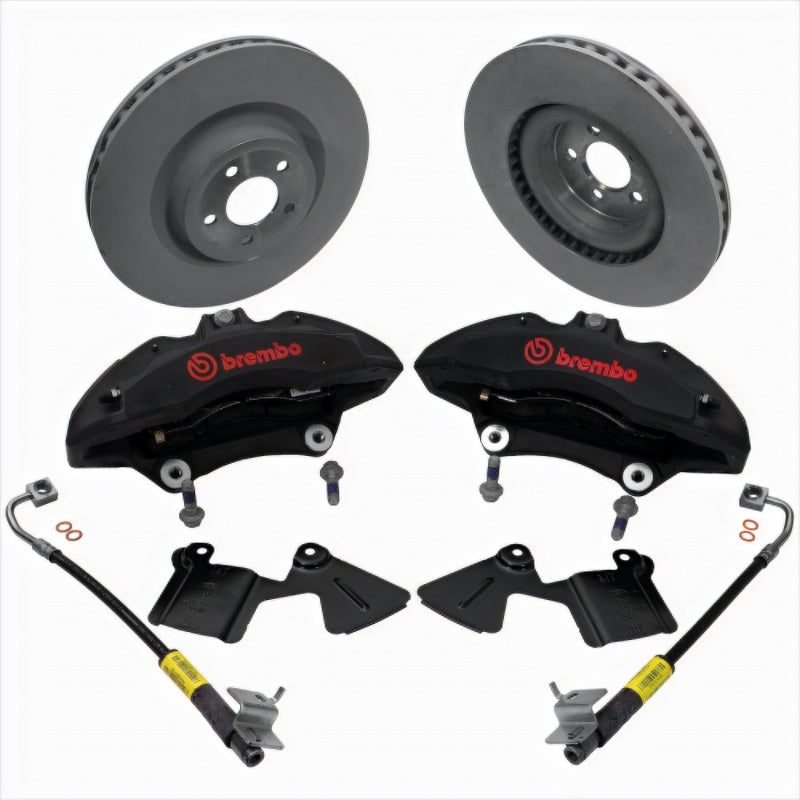 2015-2016 Mustang Performance Pack 6 Piston Front Brake Upgrade Kit - View 2 | Dirty Garage