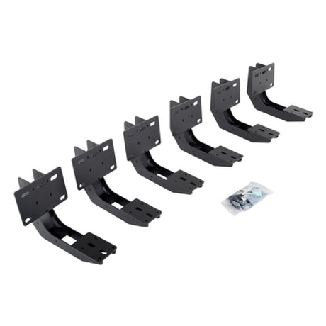 Go Rhino 19-22 Ram 1500 Crew Cab 4DR Mounting Brackets (V-Series V3/RB10 Slim/RB20 Slim) - Tex. Blk - View 2 | Dirty Garage