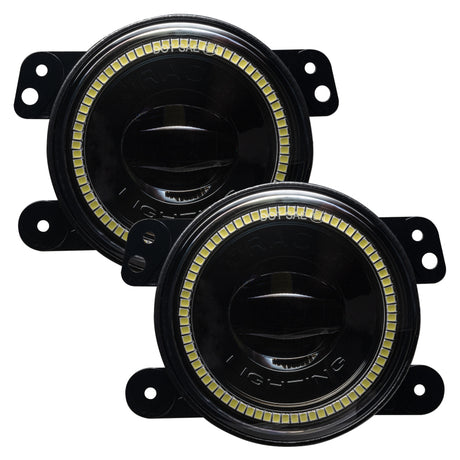 2007-2024 Wrangler High Performance LED Fog Lights White - View 4 | Dirty Garage