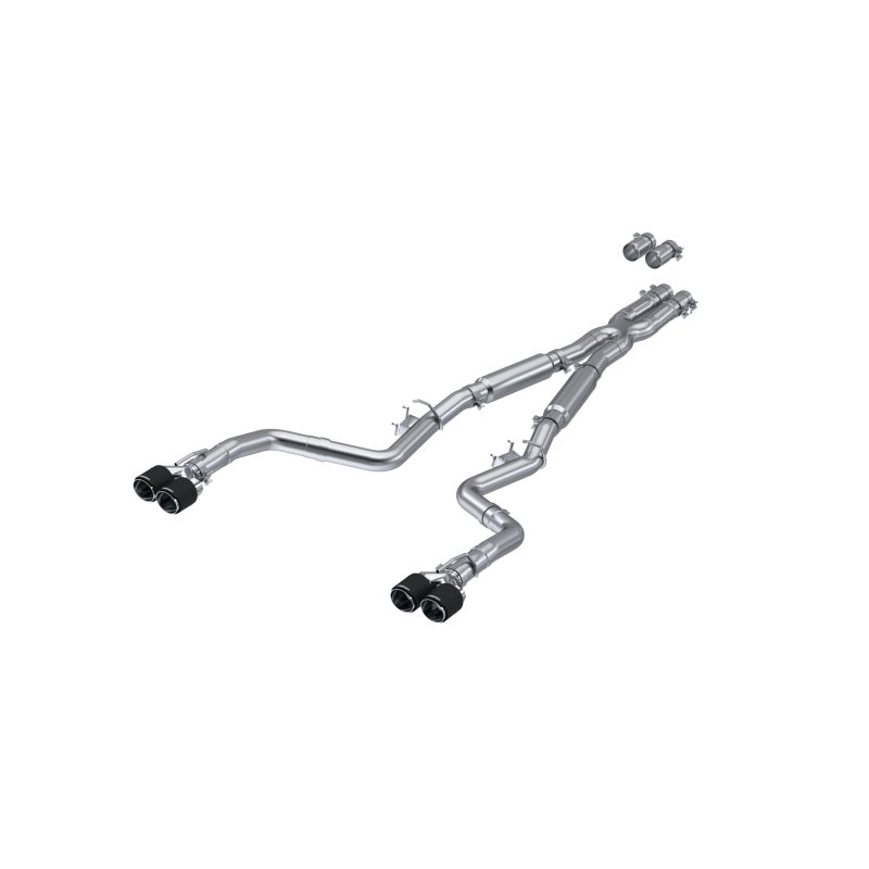 2017-2024 Challenger Carbon Fiber Quad Tip T304 Catback Exhaust | Dirty Garage