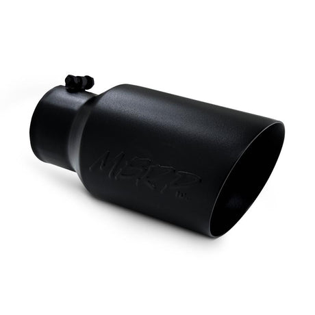 Universal 6" OD Dual Wall Angled 4" Inlet 12" Length Black Tip - View 4 | Dirty Garage