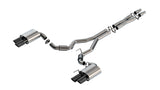 Borla 2024 Ford Mustang GT 5.0L V8 3 in ATAK Catback Non-Active Exhaust- Black Chrome Quad Tip | Dirty Garage
