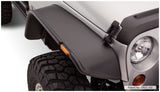 2007-2018 Wrangler 2-Door Flat Style Fender Flares 4pc - Black - View 3 | Dirty Garage