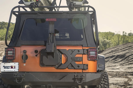 Rugged Ridge Spartacus HD Tire Carrier Kit 07-18 Jeep Wrangler - View 6 | Dirty Garage