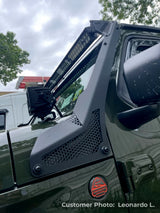 Go Rhino 18-20 Jeep Wrangler JL/JLU/Gladiator JT XE Windshield Light Bar Mount - 50in Single Row - View 14 | Dirty Garage