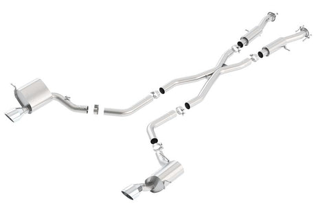 Borla 2015 Jeep Grand Cherokee SRT8 ATAK Dual Round Rolled Exit Catback Exhaust - View 4 | Dirty Garage