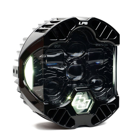 Universal DOT LP6 LED Auxiliary Light Pod Clear DRL Single - View 2 | Dirty Garage