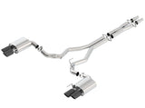 Borla 2018 Ford Mustang GT (A/T / M/T) 3in ATAK Catback Exhaust w/o Valves w/ Black Chrome Tips | Dirty Garage