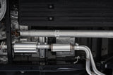 2021-2024 F-150 Black Coated Dual Pre-Axle Street Profile 2.5" OD Tips 3" Cat Back Exhaust - View 3 | Dirty Garage