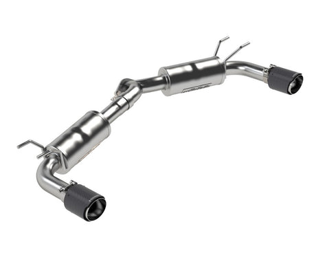 2019-2023 Mazda 3 Hatchback 2.5" Axle Back Dual Rear Exit Carbon Fiber Tips | Dirty Garage