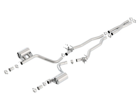 Borla 2015 Dodge Challenger SRT/392 Hemi 6.4L V8 ATAK Catback Exhaust w/ Valves Factory Bezel - View 4 | Dirty Garage