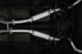 1999-2004 Mustang GT Mach 1 2.5 Dual Split Rear Catback Exhaust 3.5" Dual Wall Tips - View 2 | Dirty Garage