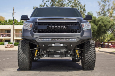 2014-2021 Tundra Stealth Fighter Front Bumper w/ Winch Mount Sensors - View 6 | Dirty Garage