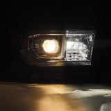 2022-2023 Tundra Nova-Series Headlights Black w Amber DRL - View 6 | Dirty Garage