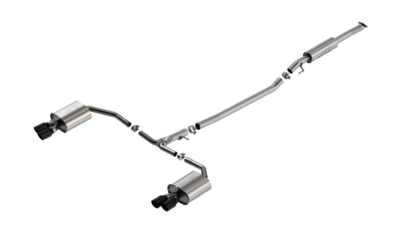 Borla 21-23 Kia K5 GT i4 AT FWD 4DR 2.00in 2.75in S-Type Exhaust - Black Chrome | Dirty Garage