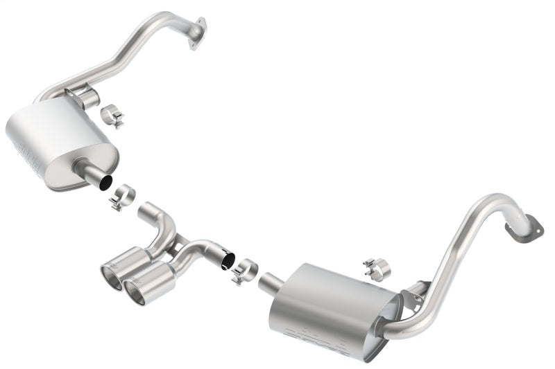 Borla 14-15 Porsche Cayman/Boxster (981) RWD 2Dr Dual Center Rear Exit Catback 4in Tip Exhaust Sys - View 4 | Dirty Garage