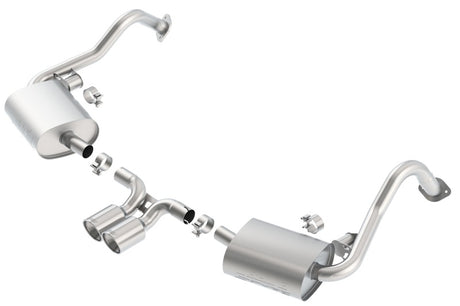 Borla 14-15 Porsche Cayman/Boxster (981) RWD 2Dr Dual Center Rear Exit Catback 4in Tip Exhaust Sys - View 4 | Dirty Garage