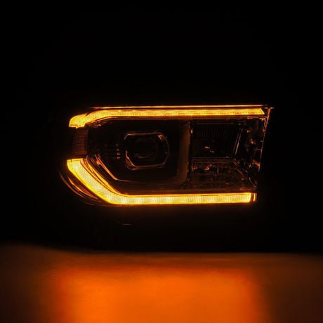 2007-2017 Tundra Sequoia Luxx-Series LED Projector Chrome Headlight Active Light Sequential Signal DRL - View 7 | Dirty Garage