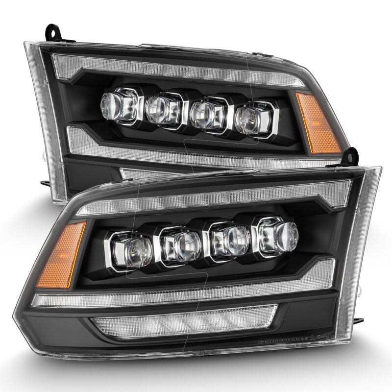 2009-2018 Ram HD Nova-Series LED Projector Chrome Headlights Active Light Sequential Signal DRL | Dirty Garage