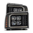 2005-2007 Super Duty Nova-Series LED Projector Headlight Black Sequential Signal Smooth Body DRL | Dirty Garage