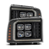2005-2007 Super Duty Nova-Series LED Projector Headlight Black Sequential Signal Smooth Body DRL | Dirty Garage