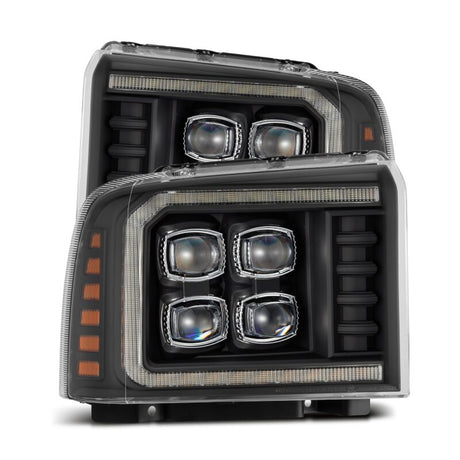 2005-2007 Super Duty Nova-Series LED Projector Headlight Black Sequential Signal Smooth Body DRL | Dirty Garage
