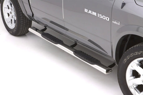 2010-2017 Ram 2500 Crew Cab 5" Oval Straight SS Nerf Bars - Polished - View 2 | Dirty Garage