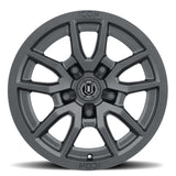 ICON Vector 5 17x8.5 5x150 25mm Offset 5.75in BS 110.1mm Bore Satin Black Wheel - View 2 | Dirty Garage