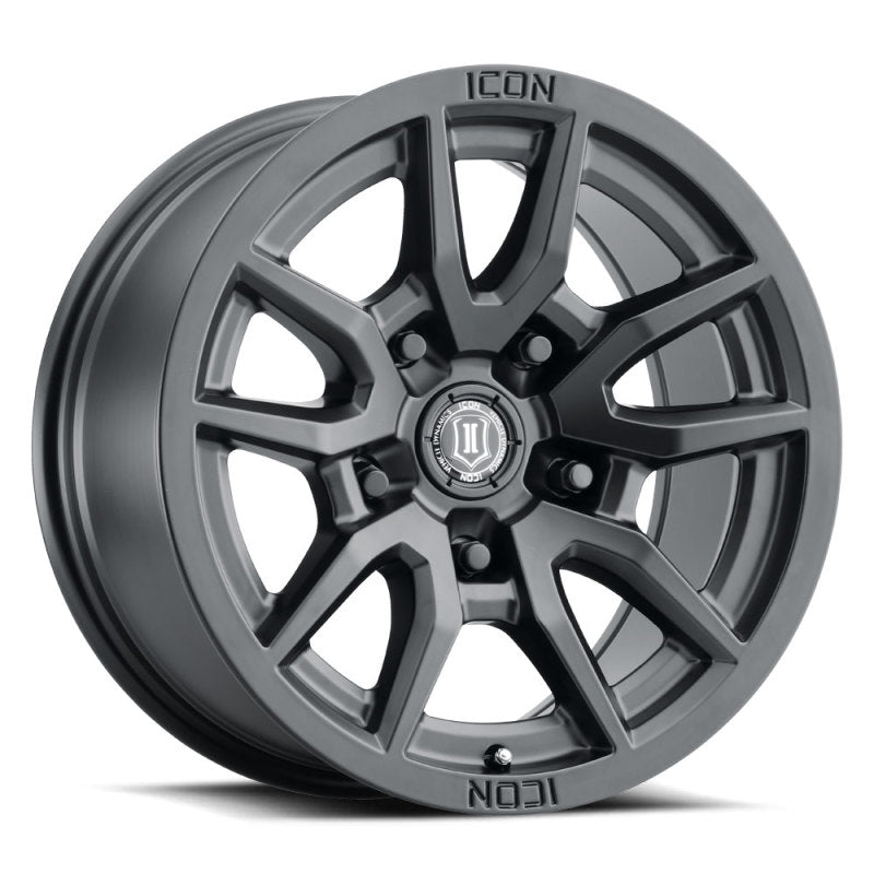 ICON Vector 5 17x8.5 5x150 25mm Offset 5.75in BS 110.1mm Bore Satin Black Wheel | Dirty Garage