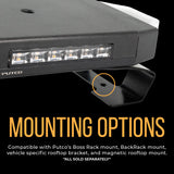 Universal 16" Hornet Series Amber LED Stealth Rooftop Strobe Bar - View 11 | Dirty Garage