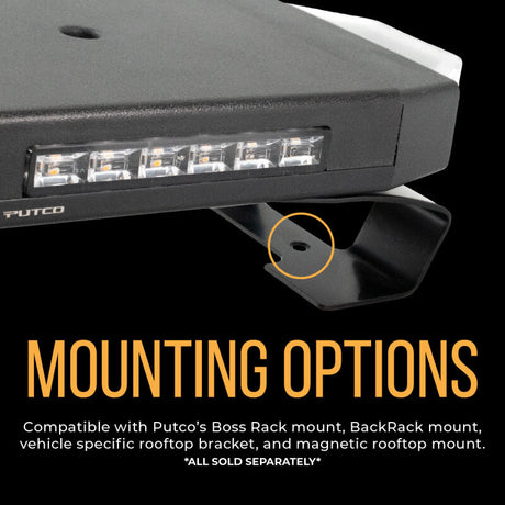 Universal 16" Hornet Series Amber LED Stealth Rooftop Strobe Bar - View 11 | Dirty Garage