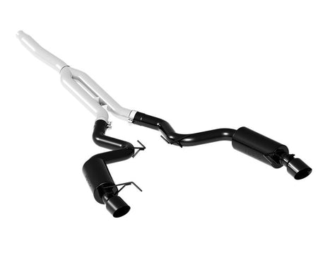 2015-2018 Mustang EcoBoost 2.3L 3" Cat Back Dual Split Rear Exit Street Version - View 3 | Dirty Garage