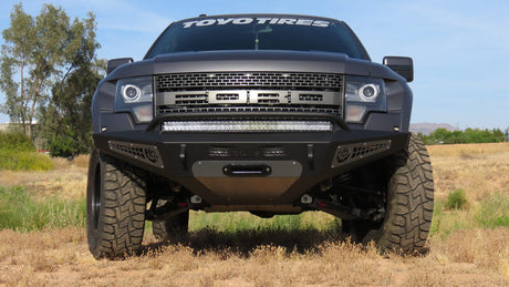 2010-2014 F-150 Raptor HoneyBadger Front Bumper w/ Winch Mount - View 2 | Dirty Garage