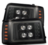 1992-1996 Super Duty Bronco Nova-Series LED Projector Alpha-Black Headlight Active Light SS & Switchback DRL | Dirty Garage