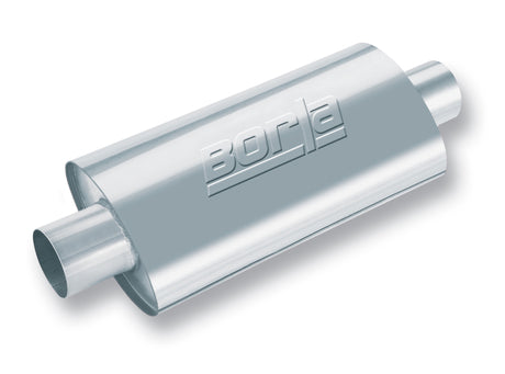 Borla XR-1 Racing Sportsman 2 1/2 inch Outlet / 2 1/2 inch Inlet 16in Case Oval Muffler - View 2 | Dirty Garage