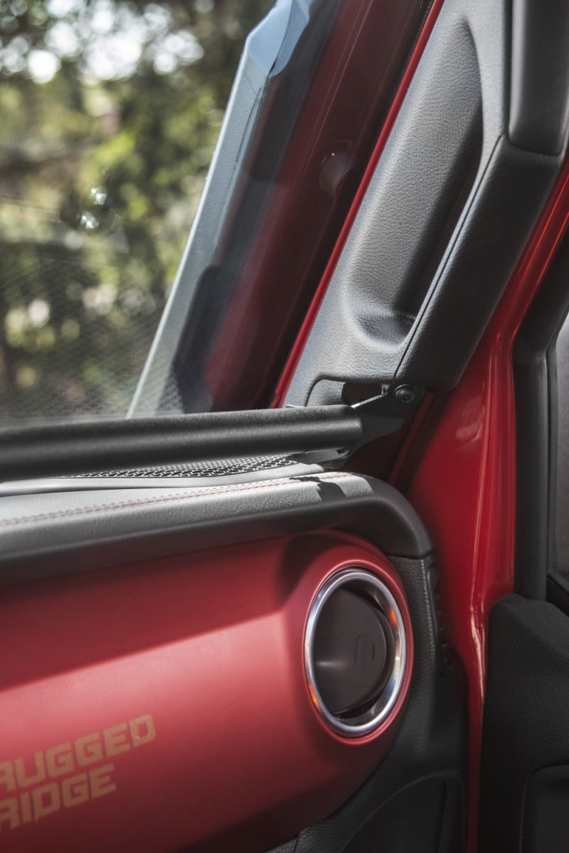 Rugged Ridge 18-21 Jeep Wrangler/Gladiator (JL/JT) Dash Bar - Black - View 3 | Dirty Garage