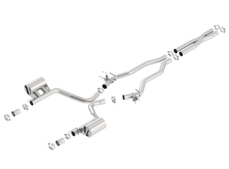 Borla 15-16 Dodge Charger SRT 392 6.4L No Tip Single Split Rear Exit ATAK w/ Valves Exhaust - View 4 | Dirty Garage