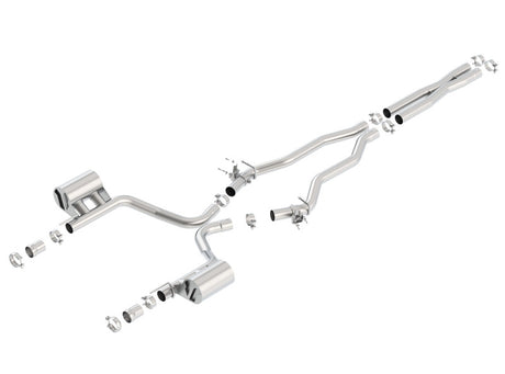 Borla 15-16 Dodge Charger SRT 392 6.4L No Tip Single Split Rear Exit ATAK w/ Valves Exhaust - View 4 | Dirty Garage
