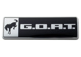Universal Bronco/Bronco Sport G.O.A.T. Badge - Black/Chrome - View 10 | Dirty Garage