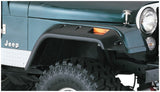 1965-1983 CJ5 Cutout Style Fender Flares 4pc - Black | Dirty Garage
