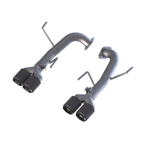2015-2019 WRX STI 2.5" Dual Split Rear Exit w 3.5" Carbon Fiber Tips | Dirty Garage