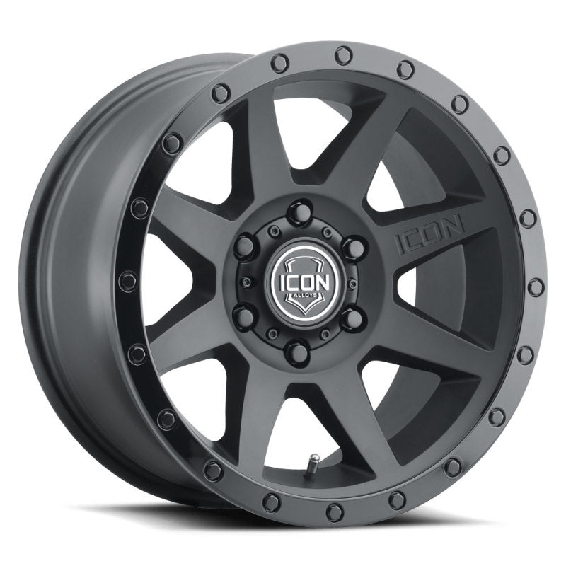 Universal Rebound 17x8.5 5x150 25mm Offset Double Black Wheel | Dirty Garage