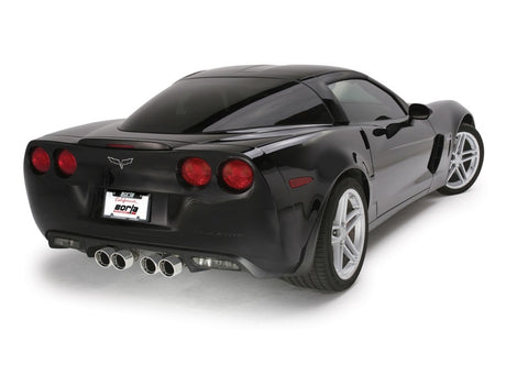 Borla 06-13 Chevy Corvette C6 ZO6/ZR1 Manual Trans S-Type II Rear Section Exht Dual Rd Rolled Tips - View 4 | Dirty Garage