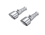 2019-2024 Ram 1500 Classic 5.7L 5" OD Dual Wall Angle Cut T304 SS CB Exhaust Tips Pair | Dirty Garage