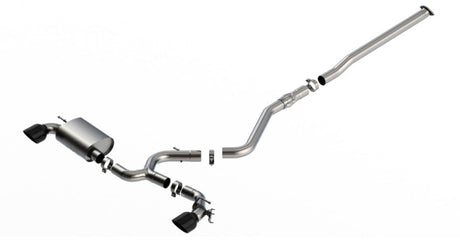 Borla 22-23 Hyundai Kona N 2.0L 4 CYL. Turbo AT/MT ATAK Catback Exhaust Black Chrome - View 5 | Dirty Garage